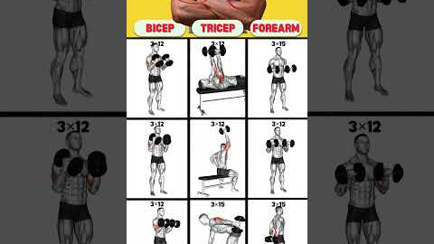 9 Powerfull Dumbbell Arm Workout to Transform Upper Body| #workout #armworkout