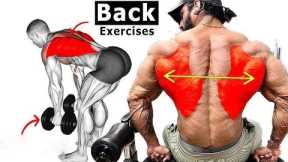 Back exercise with dumbbells