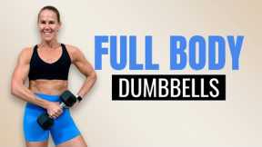 40 MIN Dumbbell Full Body Strength Workout | Strong & Effective Muscle Building at Home