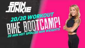 BIKE BOOTCAMP: 20/20 Spin Class Weight Training Workout