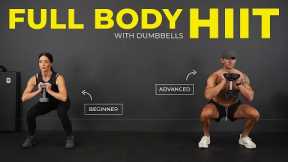 30 Min Full Body Dumbbell Strength & HIIT | Home Workout with Tiff & Dan