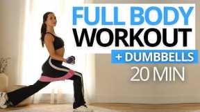 FULL BODY WORKOUT WITH DUMBBELLS AT HOME to Lose Weight & Build Muscle