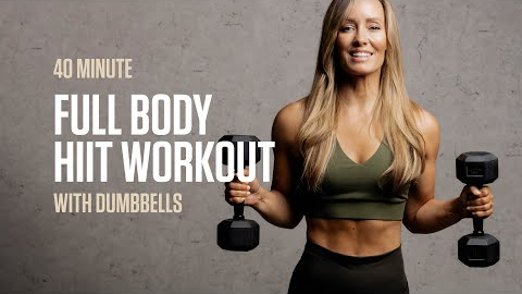 40 MIN Full Body HIIT (with dumbbells) 🔥