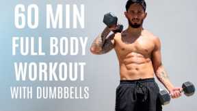 60 MIN Dumbbells Only | Full Body Strength Training for All Fitness Levels