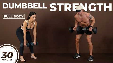 30 Min Full Body Strength Training at Home with Dumbbells