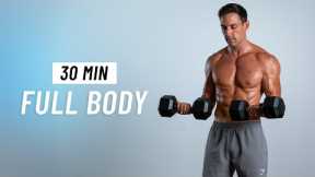 30 Min Full Body Dumbbell Workout – Tone & Strengthen at Home