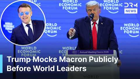 “What Happened to Those Sunglasses?”, Trump Mocks Macron, Threatens With Tariffs at WEF | AC1G