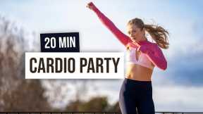 20 MIN CARDIO to the Beat - Full Body Sweaty HIIT Home Workout, No Equipment