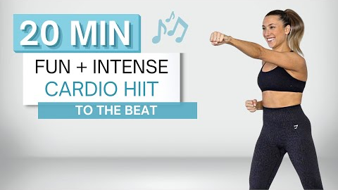 20 min CARDIO HIIT WORKOUT | To The Beat ♫ | No Squats or Lunges | Fun + High Intensity