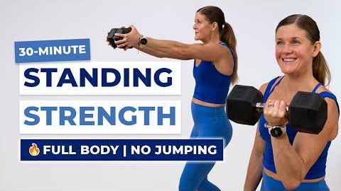 30-Minute Full-Body STANDING Workout | Dumbbell-Only