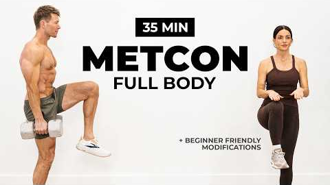 35 Min Full Body METCON | Dumbbell Strength + Fat Burning HIIT Workout