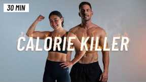 30 MIN CALORIE KILLER HIIT WORKOUT - ALL STANDING - Full Body, No Equipment, No Repeats