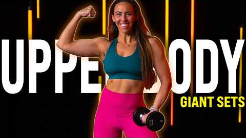 Upper Body Strength Giant Sets | 40 Minute Dumbbell Workout