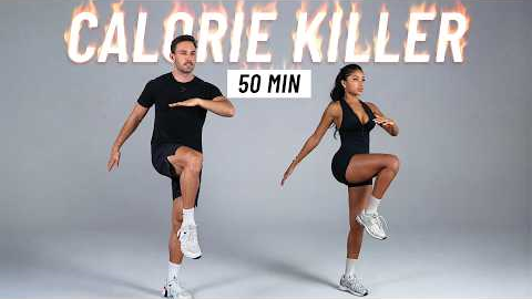 50 MIN CALORIE KILLER HIIT WORKOUT - ALL STANDING - Burn 1000 Calories, Full Body, No Equipment