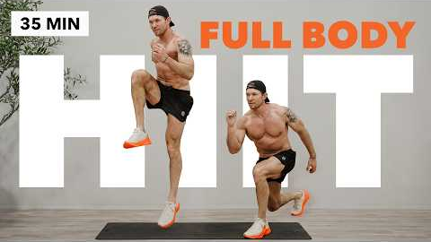 35 Min Total Body Cardio HIIT + Abs | No Equipment Workout