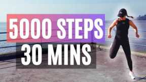 5000 Steps in 30 Minutes- Walking Workout to the Beat | Low Impact Cardio