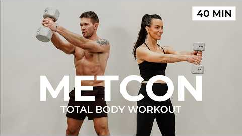 40 Min Full Body METCON Workout (Strength, Conditioning & Abs)