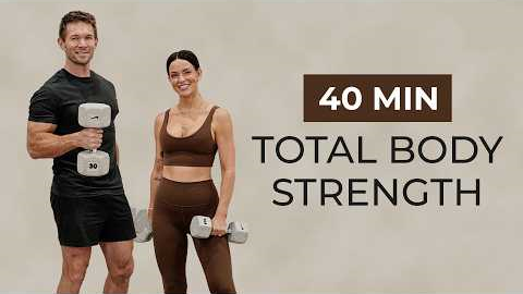 40 Min FULL BODY Dumbbell Strength Workout | Beginner to Intermediate