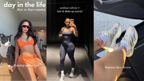 How to ACTUALLY Start Running (Beginner Tips, Q&A + Shoe Review) | Day in My Life