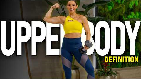 30 MIN UPPER BODY PUMP Workout | Dumbbell Definition