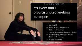 20 min work out for if you procrastinated working out the whole day and now you can’t sleep