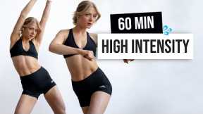 60 MIN INTENSE HIIT WORKOUT - (Advanced), No Equipment, No Repeats, You Vs You!