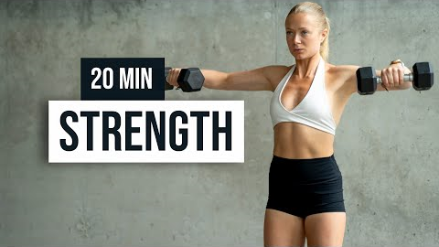 20 MIN BUILD STRENGTH at home or in the gym, full body workout