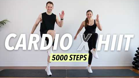 30 Min Cardio HIIT Workout at Home – 5000 Steps Fat Burn (No Equipment)