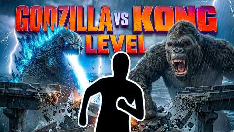 Immersive Interactive Warm Up丨Godzilla VS Kong New Map Run丨Easy Daily Routine | New Moves #36