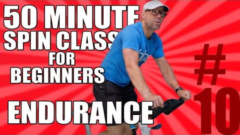 Day 10 // 50 Minute SPIN CLASS FOR BEGINNERS // Endurance