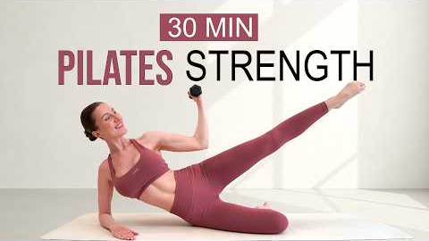 30 MIN Full Body Dumbbell X Pilates Workout | Build Lean Muscle + Burn Calories, Warm Up & Cool Down
