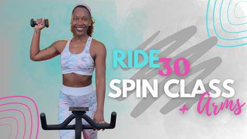 Ride30 Spin Class with Arms Workout | 30-Minute Full Body Indoor Cycling