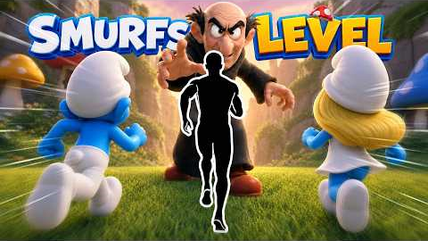 Immersive Interactive Warm Up | SMURFS RUN! 🍄💙 ~200 kcal Burn | Fun Workout | Full Body