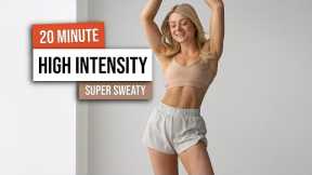20 MIN KILLER HIIT Full Body Workout - No Equipment - No Repeat Cardio HIIT Home Workout