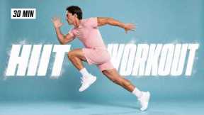 30 Min Full Body HIIT Workout For Fat Burn & Cardio (No Equipment, at Home)
