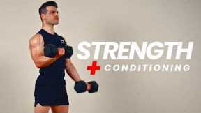 30 Min Full Body Dumbbell Workout | Strength & Conditioning (No Repeat)