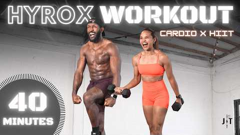 40 Minute Full Body Cardio X Dumbbell HIIT (Hyrox Style)