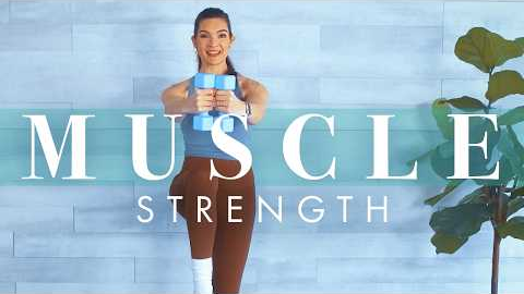 Weight Training Workout to Build Muscle for Beginners & Seniors // Strength w/ Dumbbells