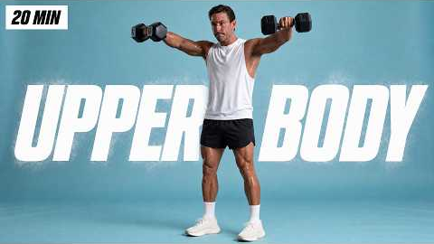 20 Min TOTAL UPPER BODY Workout With Dumbbells (Build Muscle & Strength)