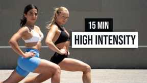 15 MIN Full Body HIIT Workout with Community Member Lorig - No Equipment, Bodyweight Only