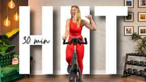 30 min  HIIT Cardio Indoor Cycling Workout