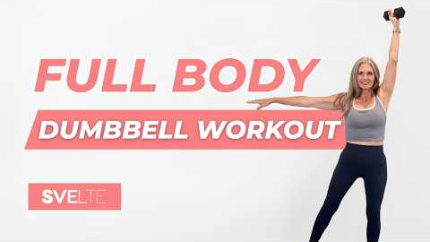 Full Body Dumbbell Workout | At Home Strength Training | All Standing, No Jumping