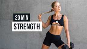20 MIN Strength With Weights - Dumbbell Only Workout At Home or In The Gym