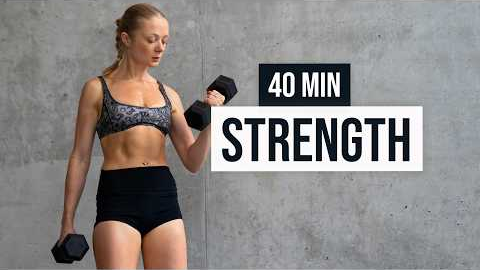 40 MIN FULL BODY WORKOUT for Strength - do it in the Gym or Home