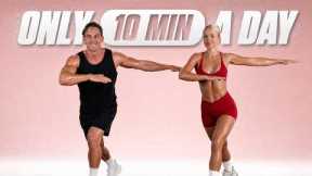 Do This 10 Min STANDING HIIT Workout Every Day To Lose Weight (No Equipment)