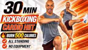 30 Min KICKBOXING HIIT Workout 🔥 | Fat-Burning Cardio + All Standing, No Equipment